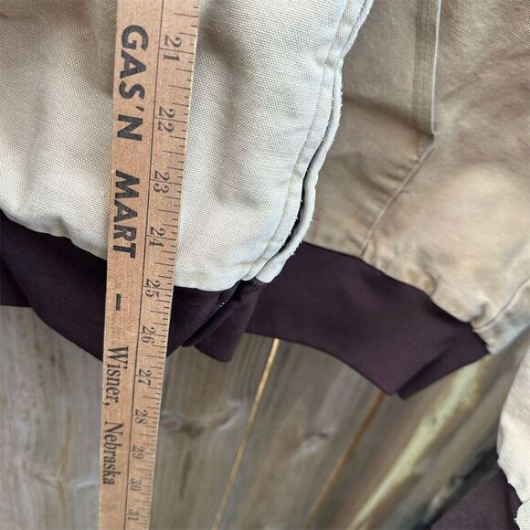 Vintage Muleskins Men's Beige Hooded Work Jacket XLT - Picture 2 of 11